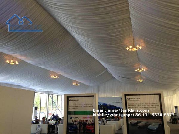 Elegant trade fair large tent with lining(001).jpg