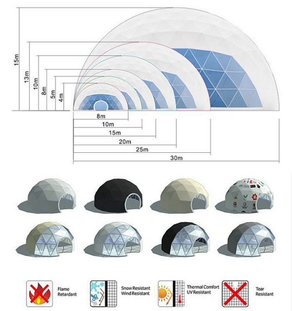 dome tent specification