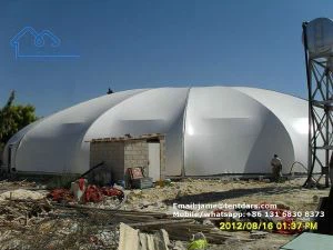 Grande structure à membrane de traction durable Structure de tente de cour de tennis Structure en conception spéciale à vendre